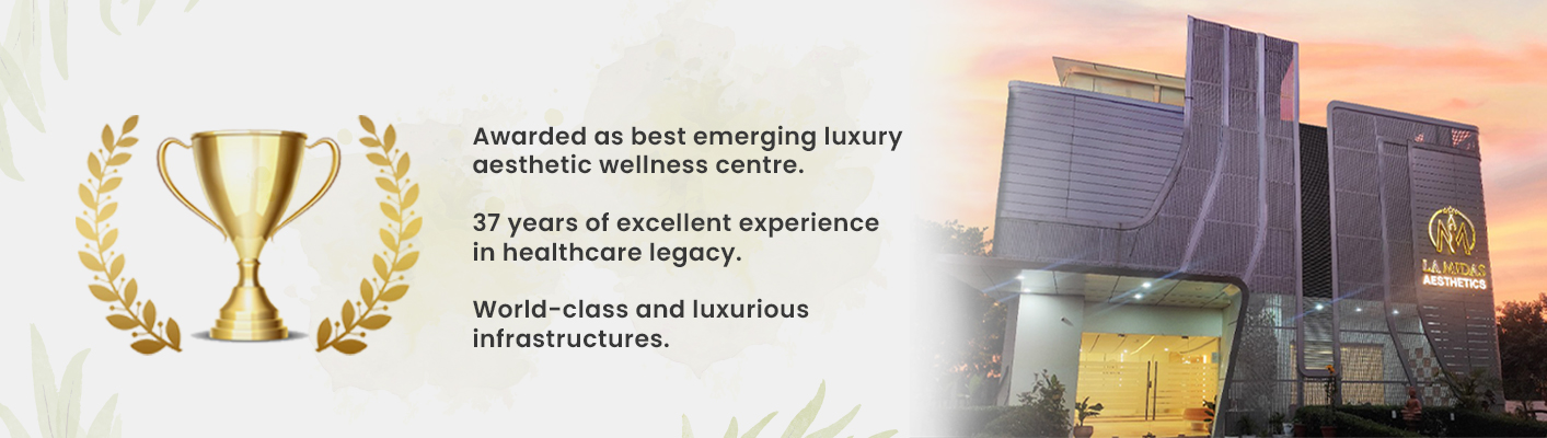Awarded As Best Emerging Luxury Aesthetic Wellness Centre.