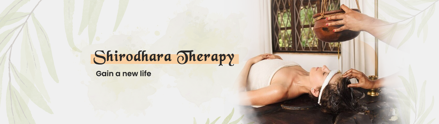 woman taking a Shirodhara Therapy